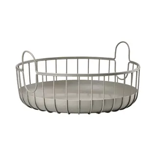 Zone Denmark Inu Korb Aus, Kleiner Korb Mit Henkel/Handgriffe, Aufbewahrungskorb Metall Für Badezimmer, Küche, Tisch, Hübscher Metallkorb, Durchm.