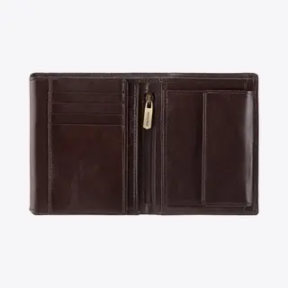 Wittchen Geldbörse Aus Rindsleder | Kollektion, Arizona | Aus Hochwertigen Materialien | Elegant Und Klassisch | Braun | 11x13 Cm