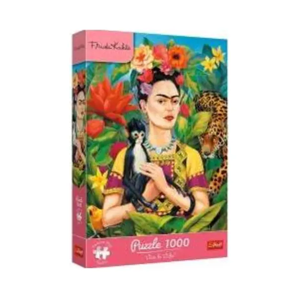 Trefl Puzzle Premium Plus Quality Frida Kahlo, Portret W Dżungli 1000 - Premium Plus Quality-puzzel Frida Kahlo, Portret In De Jungle 1000 thumbnail
