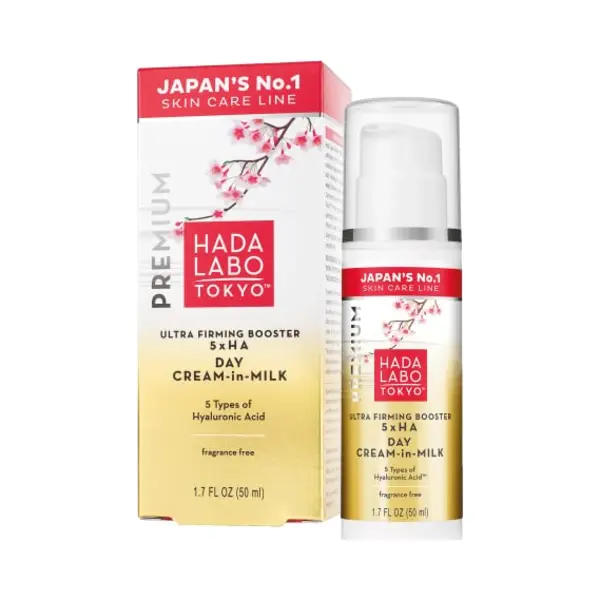 Hada Labo Tokyo - Premium Ultra Firming Booster Day Cream-In-Milk, 7 Types Of Hyaluronic Acid, 50ml Bottle (Pack Of 1) thumbnail