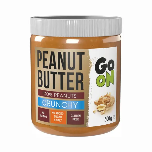 Go On Nutrition Peanut Butter (500g) Crunchy - Functionele Voeding - Notenboter thumbnail