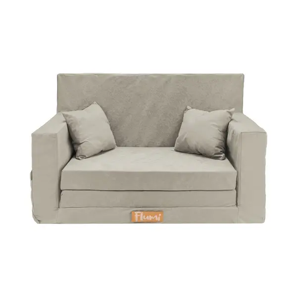 Flumi Personalisierte Kindercouch, Mini Schlafsofa Für Kinderzimmer, Kuschelecke, Spielsofa, Kindersofa, Kleine Couch Mit Gravur, Velvet-Stoff, thumbnail