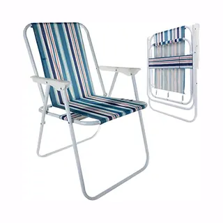 Trizand Bergamo Opvouwbare Campingstoel Met Versterkte Armleuning En Zitting Tot 150 Kg, Klapstoel Voor Buiten, Weerbestendig, 2, 25 Kg, Tuin, Terras, Strand,