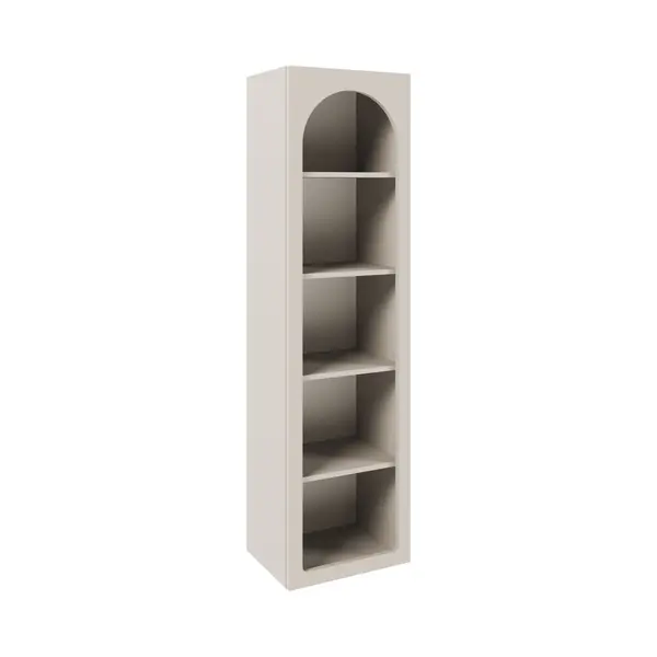 Selsey Standregal Arkadia, Standregal Mit Bogenform Und 5 Offenen Fächern, Kaschmirgrau thumbnail
