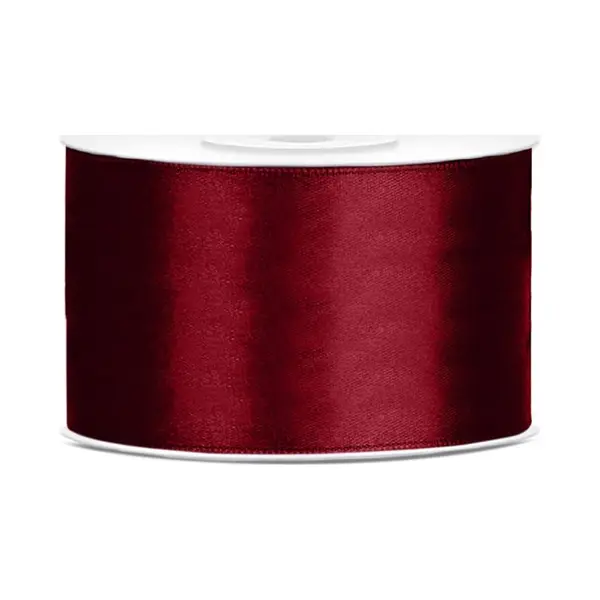 Party-Decoration Satijn Lint - Bordeaux Rood 38mm X 25m thumbnail