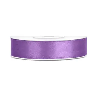 Partydeco, Cadeauverpakking, Satijnlint, Lavendel, 12mm/25m (1 St. / 25 Lm) (1x)