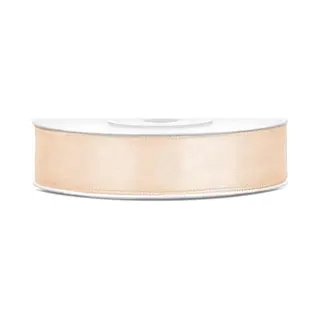 Party-Decoration Partydeco - Satijn Lint Cream 12mm/rol 25m