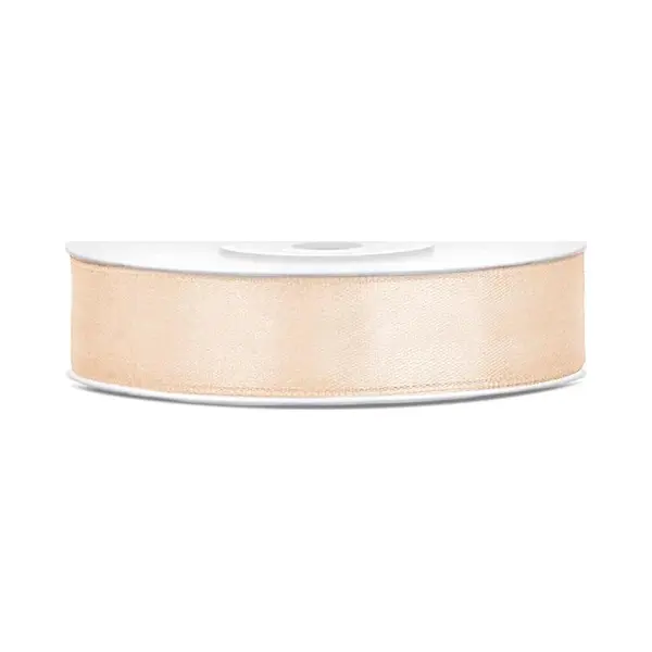 Party-Decoration Partydeco - Satijn Lint Cream 12mm/rol 25m thumbnail