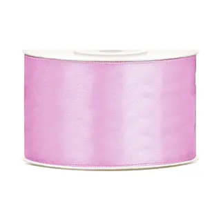 Partydeco, Cadeauverpakking, Satijn Lint 50mm Rose Blush (25m)
