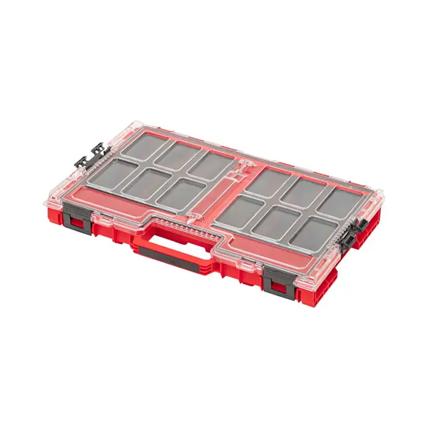 Qbrick System One Organizer L 2.0 Mfi Red Ultra Hd Stapelbar 531 X 379 X 77 Mm 6 L Ip66 Mit Schaumstoffeinlage thumbnail