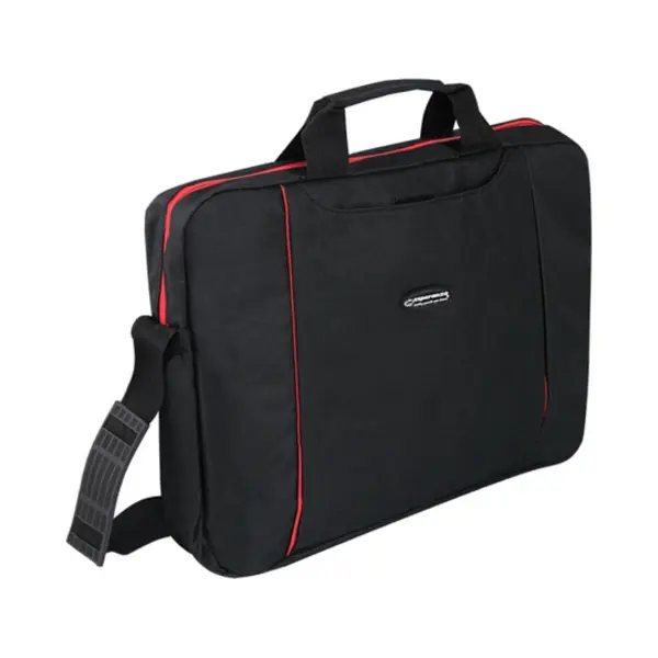 Esperanza Salerno 39,6 cm (15.6") Tas met bovensluiting Zwart, Rood thumbnail