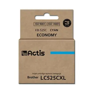 Actis Kb-525C inkt (vervangt Brother LC525C; Standaard; 15 ml; blauw)