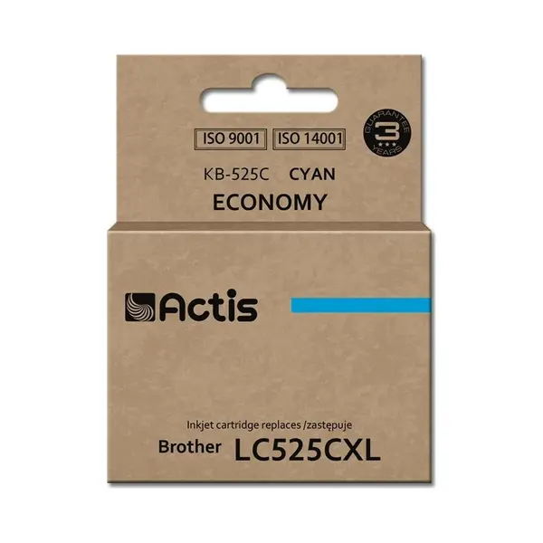 Actis Kb-525C inkt (vervangt Brother LC525C; Standaard; 15 ml; blauw) thumbnail