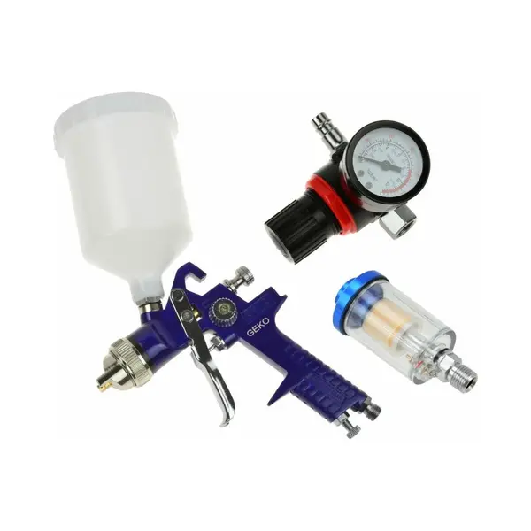 Geko Hvlp Verfspuit - 1.4 Mm Tip - Met Luchtregelaar En Filter - Ergonomisch Ontwerp thumbnail