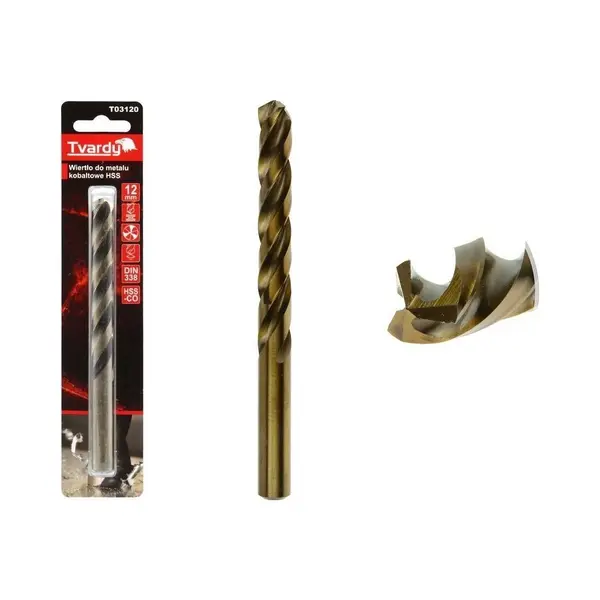 Tvardy, Boorbitje, Hss M35 12 Mm Kobalt Metaalboor (12 Millimeter) thumbnail