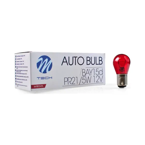 M-Tech PR21/5W 12V - Rood - 10 Stuks thumbnail