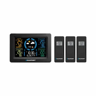 Blaupunkt WS40BK - Weerstation - 4 Sensoren - Zwart