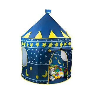 Iso Trade Kinderzelt Spielzelt Spielhaus Blau Schloss Zelt Kinder 1163