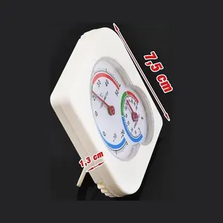 Thermometer/Hygrometer Analoog - Analoog Thermometer En Hygrometer In 1 - Binnen En Buiten – Wit