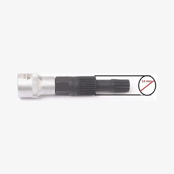 Asta/Satra Dynamo Poelie Dop M10 X 80 Mm - Dynamo Dop - 3/8 Duims - Splinedop - Asta thumbnail