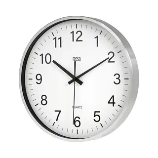 Teesa Clock Analog Wall Universal 30 Cm TSA0036 Silver
