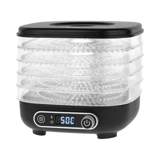 Teesa Trocknungsmaschine Für Pilze Gemüse Obst 300W 5 Siebe Display Konvektion, Dehydrator