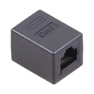 Maclean Mctv-811 tussenstuk voor kabels RJ45 Zwart