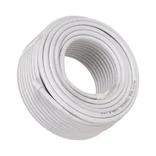 Maclean Mctv-574 coax-kabel Rg-6/U 25 m Wit