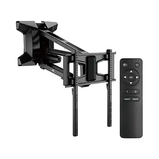 Maclean Mc-891 Elektrische Tv-muurbeugel Met Afstandsbediening En Hoogteverstelling Voor Montage Boven De Open Haard Max. Vesa 600 X 400 Tot 35 Kg