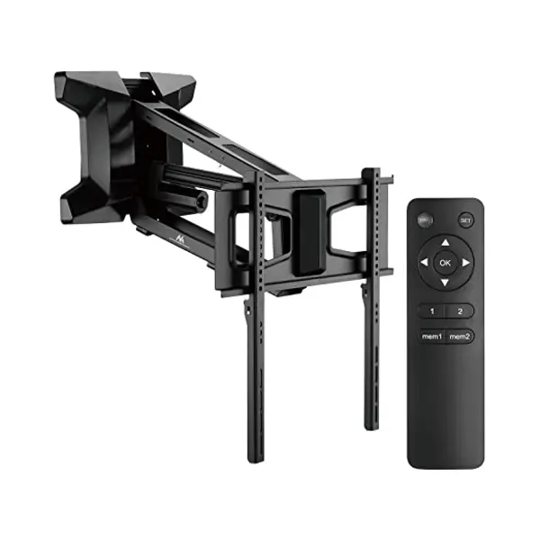Maclean Mc-891 Elektrische Tv-muurbeugel Met Afstandsbediening En Hoogteverstelling Voor Montage Boven De Open Haard Max. Vesa 600 X 400 Tot 35 Kg thumbnail