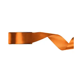 PartyDeco Satijn Lint 38mm Breed Warm Oranje, Rol 25 Meter - Hobbylint - Sierlint - Cadeaulint - Satin Ribbon