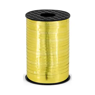 Sierlint Kunststof - Goud - 5 Mm X 225 Meter - Cadeaulint & Hobbylint - Hobby/knutselen - Decoratie - Inpakken