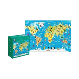 Puzzle 250 Kids 5 World Map - Puzzel 250 Kids 5 Wereldkaart
