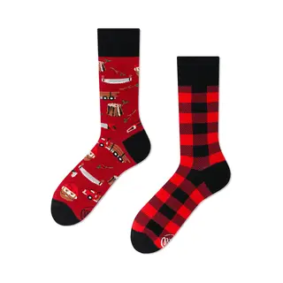 Many Mornings Unisex Sokken Lumberjack Life - Unisex - Maat, 39 - 42