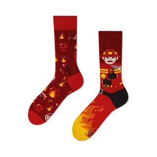 Many Mornings Unisex Sokken Fireman - Unisex - Maat, 35 - 38