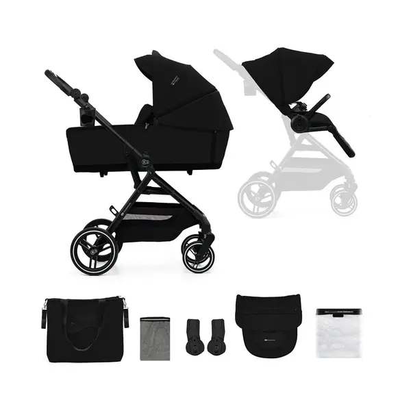 Kinderwagen Kinderkraft Yoxi 2-in-1 Pure Black thumbnail