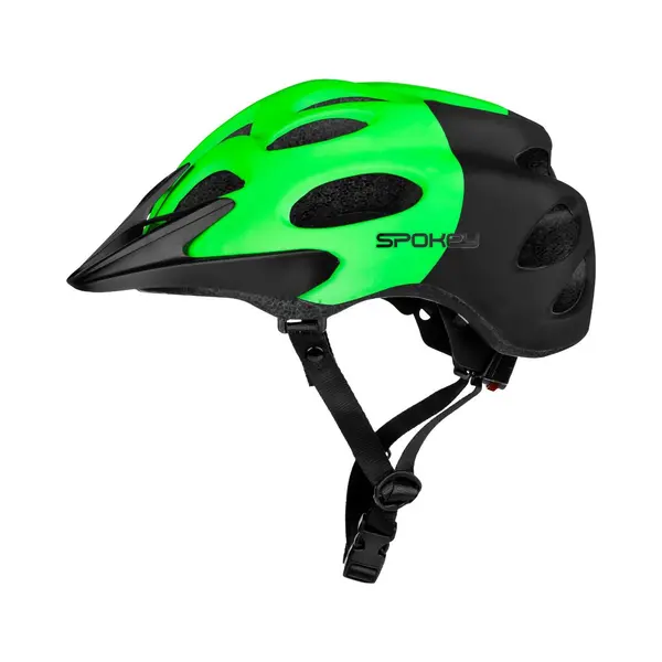 Spokey Checkpoint Fietshelm - Racefietshelm - Groen/Zwart - 58-61 Cm - Pvc - 280 G - Ce Gecertificeerd - 13 Ventilatieopeningen - Head Lock Systeem thumbnail