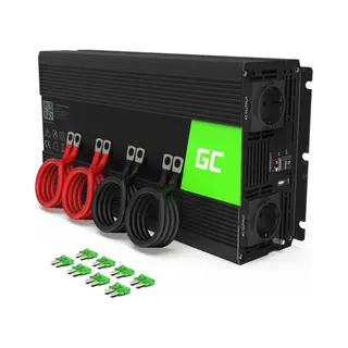 Green Cell INV12 Netzteil & Spannungsumwandler Auto 3000 W Schwarz