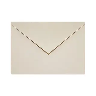 Netuno 25 Beige Coloured Envelopes Din C6 114x162mm 4.49x6.39 Inches 115gsm Sirio Color Sabbia Pointed Gummed Flap No Window For Wedding Invitations