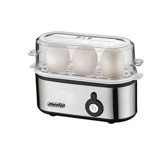 Mesko Home Ms 4485 egg cooker 3 egg(s) 210 W Black, Silver, Transparent