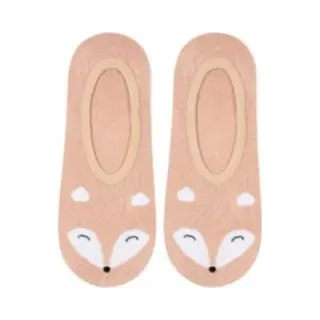 Soxo Dieren Sneakersokken Vos - Kousenvoetjes - Kawaii - Maat 35-40 - 1 Paar
