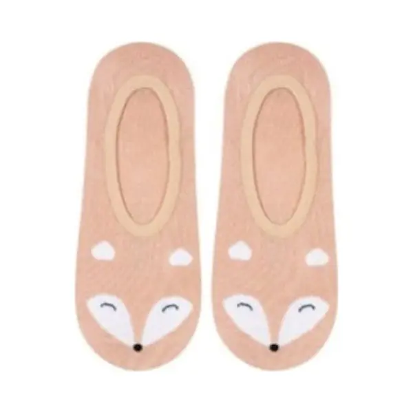 Soxo Dieren Sneakersokken Vos - Kousenvoetjes - Kawaii - Maat 35-40 - 1 Paar thumbnail