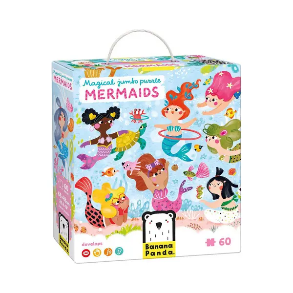 Banana Panda – Magisches Jumbo -Puzzle Meerjungfrauen – 60 Teile. (60 onderdelen) thumbnail