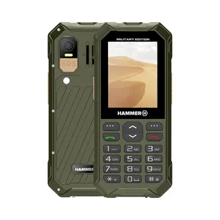 Myphone Hammer 6 Lte Groen / 2, 4" / 2MP / MicroSD / IP68 / Sos-functie (2.40", 2 Mpx), Sleutel Mobiele Telefoon, Groen