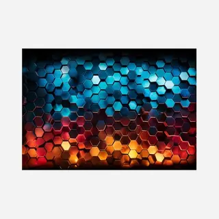 WallArena - Vlies Fototapete Geometrisch 400x280 Cm - Fototapeten - Tapeten - Für Wohnzimmer Schlafzimmer - Vliestapete Wandtapete Tapete 3D Effekt-
