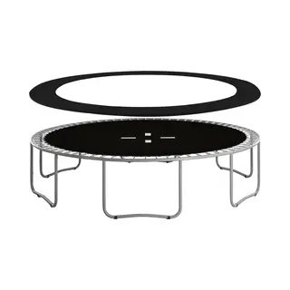 Springos Federabdeckung 10ft Schwarz