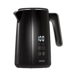 Mpm Mcz-120/C Wasserkocher 1, 5L Mit Doppelwand-Design, Temperaturregelung 40-100°C, Edelstahl-Innenbehälter, 2200W, Geräuscharm, Schnell Aufheizend,