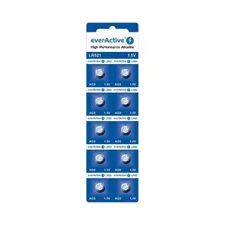Everactive LR521 (LR63) - 10 Knopfzellen (10 Stk., Lr 63, 8 mAh), Batterien + Akkus