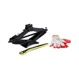 AMiO Schaarkrik - 2 Ton - Ratel Handslinger Met Handschoenen - Zwart