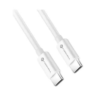 Forcell Cable F-Energy C338 Cable Type C To Type C Pd QC4.0 3A 60W 0, 25 M White (0.25 m, 60 W), Usb Kabel